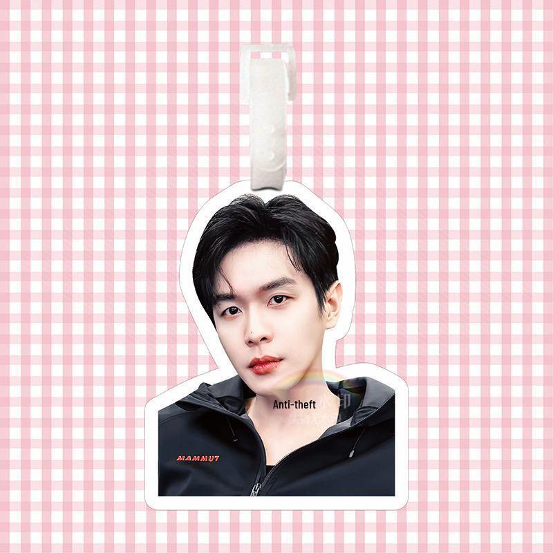 Zhang Ruoyun Cute Luggage Tag & Backpack Pendant - Anti-Lost Travel Case & Keychain Ornament with Support Lanyard Gift.