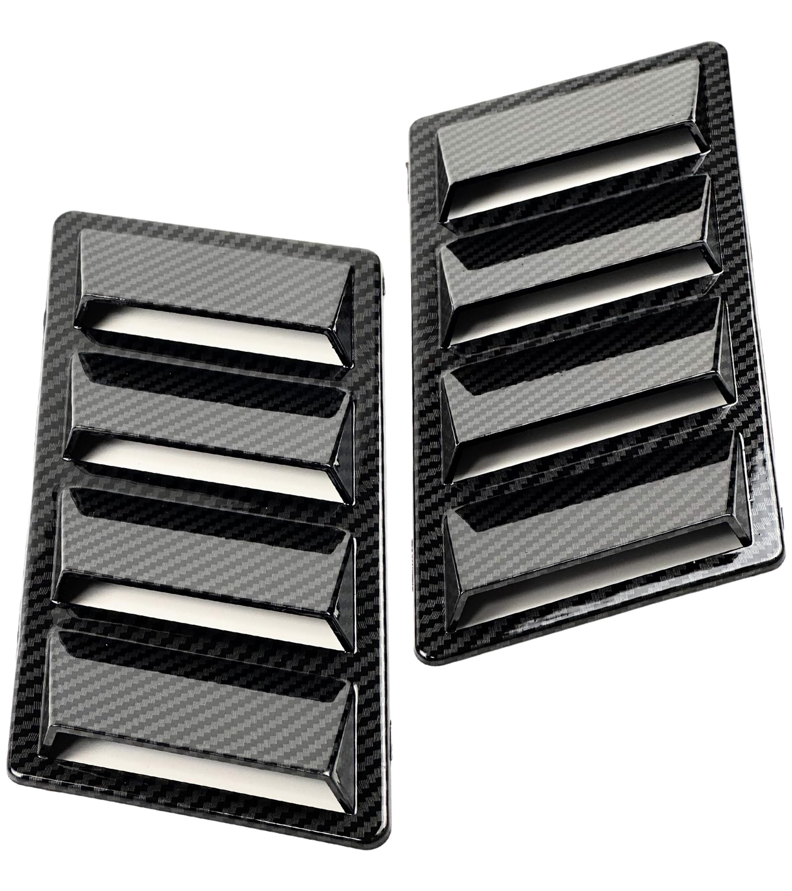 

HTharros Заглушка воздухозаборника на крыло Универсальная для автомобиля Sameera Тюнинг Аэродинамические детали Карбон Комплект из 2 шт.