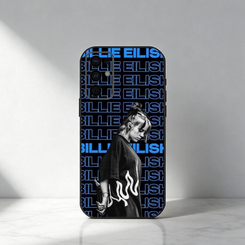 

Чехол для телефона Billie Singer E-Eilish WILDFLOWER для Samsung S25, S24, S21, S22, S23, S20, Ultra, S26, Plus, Fe, Note, 5G Черный Samsung S24fe