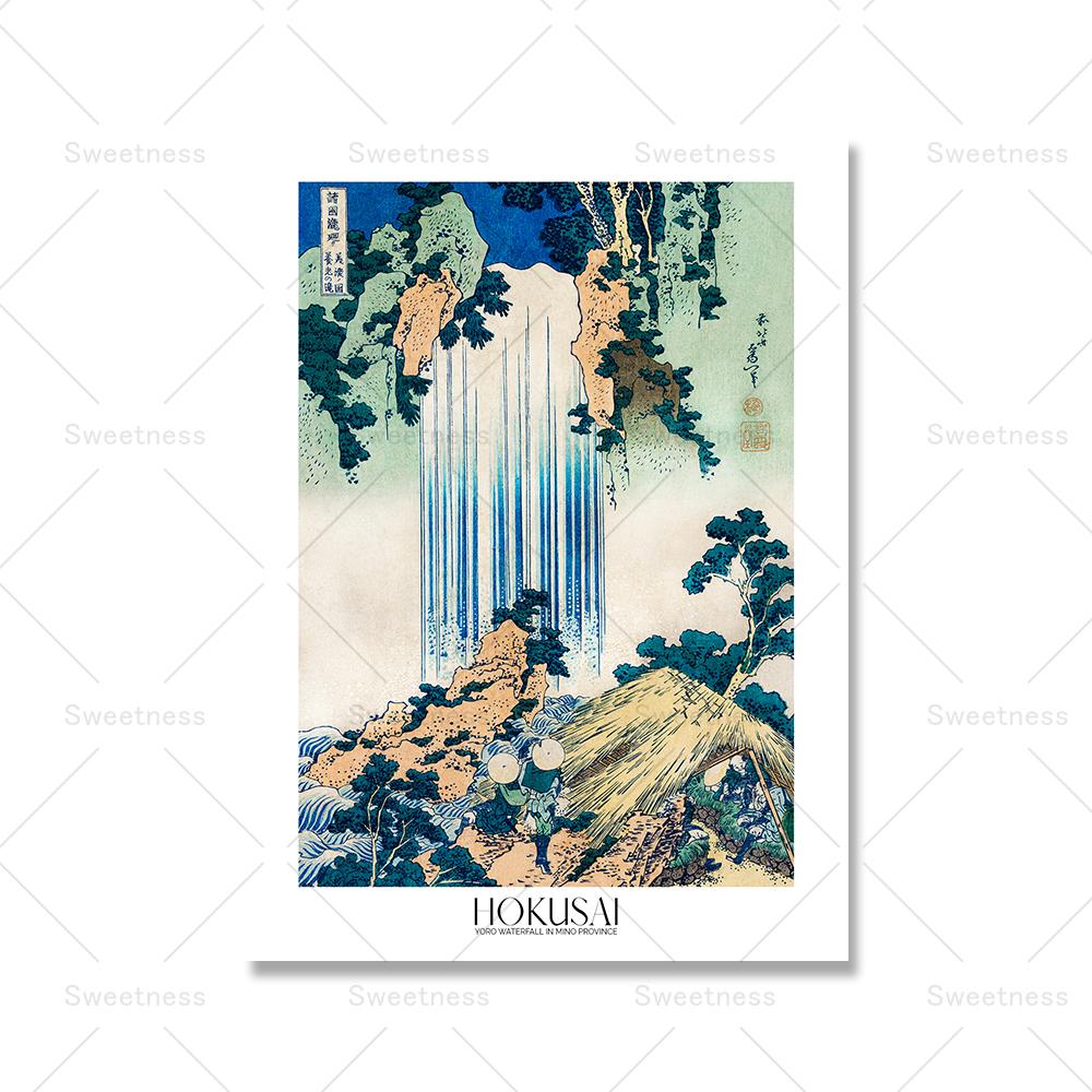 The Great Wave Surfing Poster Katsushika Hokusai Exhibition Canvas Painting Print Picture Vintage Wall Bedroom Home Decoration No Frame