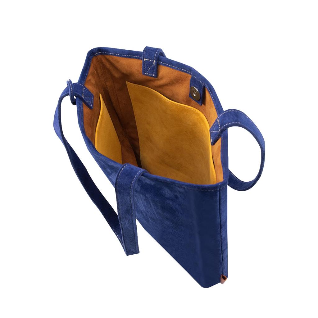 COGURE COSTA Tote Bag, Genuine Leather Suede, Men's and Women's, Shoulder Bag, Handbag, A4 Size, Bottle Holder, Strap, Lightweight, Stylish, Popular