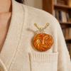 Accessoire de Mode Polyvalent Broche Escargot Art Émaillé Idéal Pour Tenues Décontractées Événements Formels Et Port Quotidien