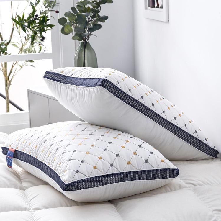 Pillow Core Non-collapsible Fiber Pillow Core Adult Household Neck Pillow 48x74cm Pair