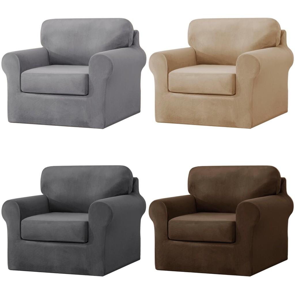 Elastic Polyester Sofa Cover For One Two Three Seat Sofas With Antiwrinkle And Easy Clean Functionality