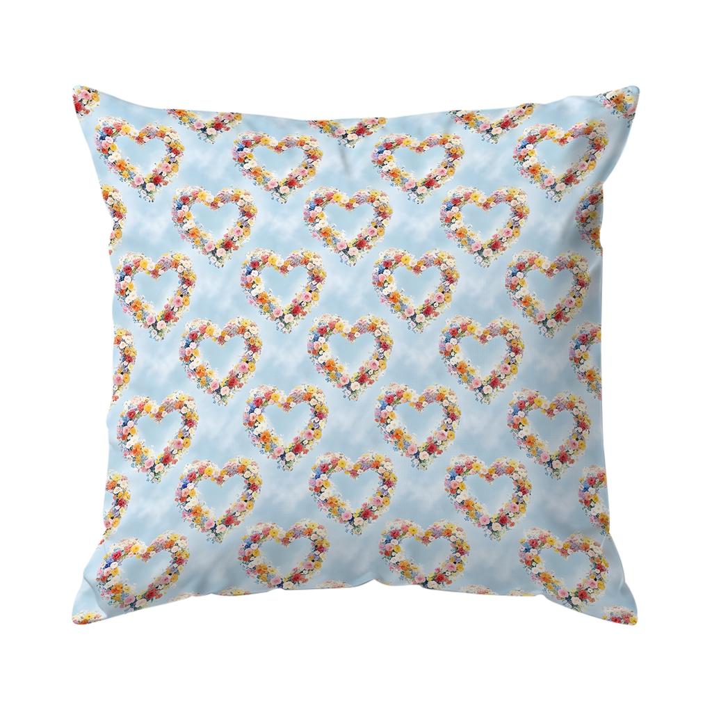 1/4Pcs Color Heart Floral Pattern Cushions Pillowcase Polyester Cushion Cover Throw Pillow Pillowcover Home Car Sofa Decor