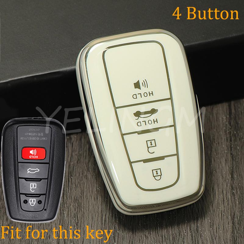 Shell Bag Car Remote Key Case Cover Protect For Toyota Prius Camry Corolla Chr C-Hr Rav4 Altis Land Cruiser Prado Avalon