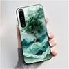 Cute Case For Sony Xperia 1 IV V II III Capa Coque Printing Shell Protective Cover Soft Silicone Cartoon Black Casing Fundas