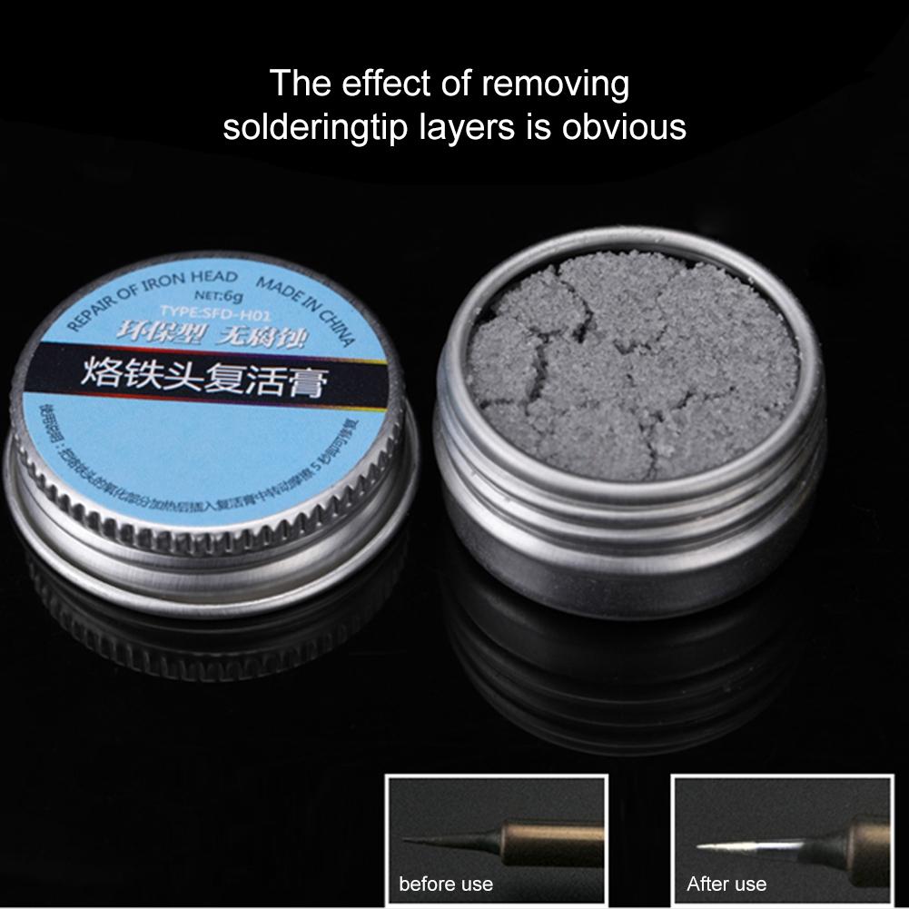 6g Soldering Iron Tip Refresher Clean Paste for Oxide Solder Head Resurrection