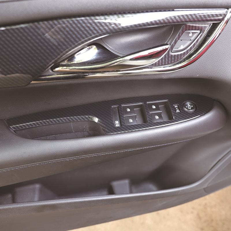 3D Peach Wood Carbon Fiber Interior Trim for 2014-2017 Cadillac ATS