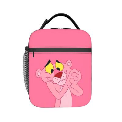Pinks Panthers Isolierte Lunchtasche Kühltasche Wiederverwendbar, Essensbehälter Tragbare Tragetasche Brotdose für Männer Frauen College Picknick