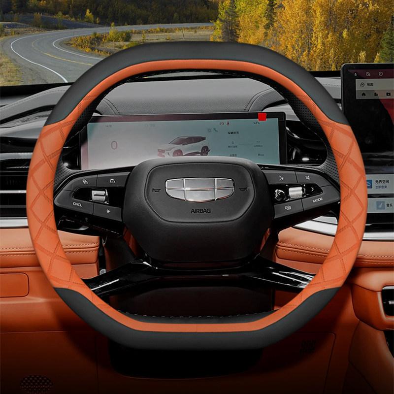 Leather Car Steering Wheel Cover for Geely Citiray Starray EX5 2025 2026 Accessories