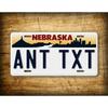 1 Stück Individuelles Nebraska NE Scherz-Kennzeichen 1996-1998 Nachbildung Auto-Tag Metallschild Garage Dekoration