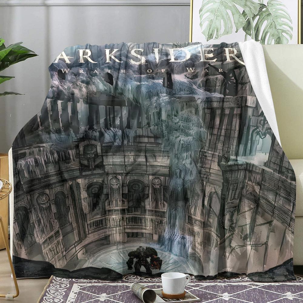 D-Darksiders Throw Soft Flannel Throw Summer AC Blanket Lightweight Cool Nap Blanket for Sofa Bed Couch Travel
