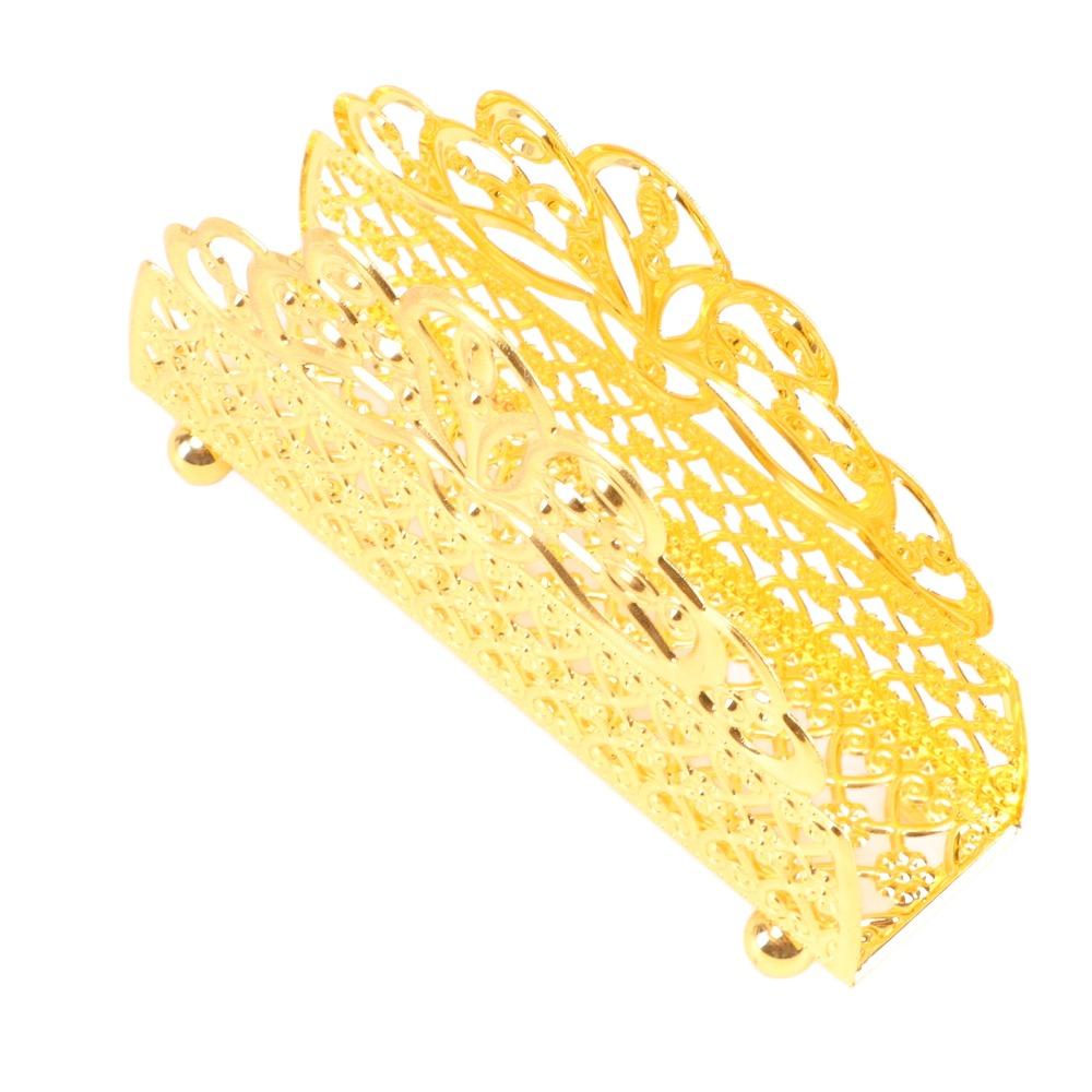Gold Paper Towel Dispenser Iron Tissue Dispenser Table Napkin Holder For Living Room