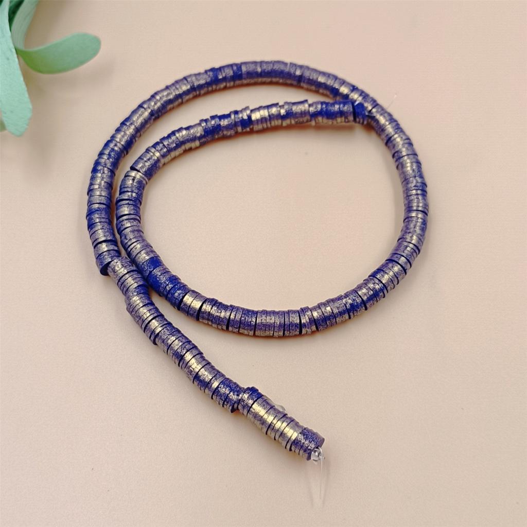 1 Sıra Kolye 7 Renk Bileklikler 6mm Sedefli Toz DIY Takı Yapımı İçin Gevşek Boncuklar Polimer Kil Moda 350 Adet Ara Boncuk