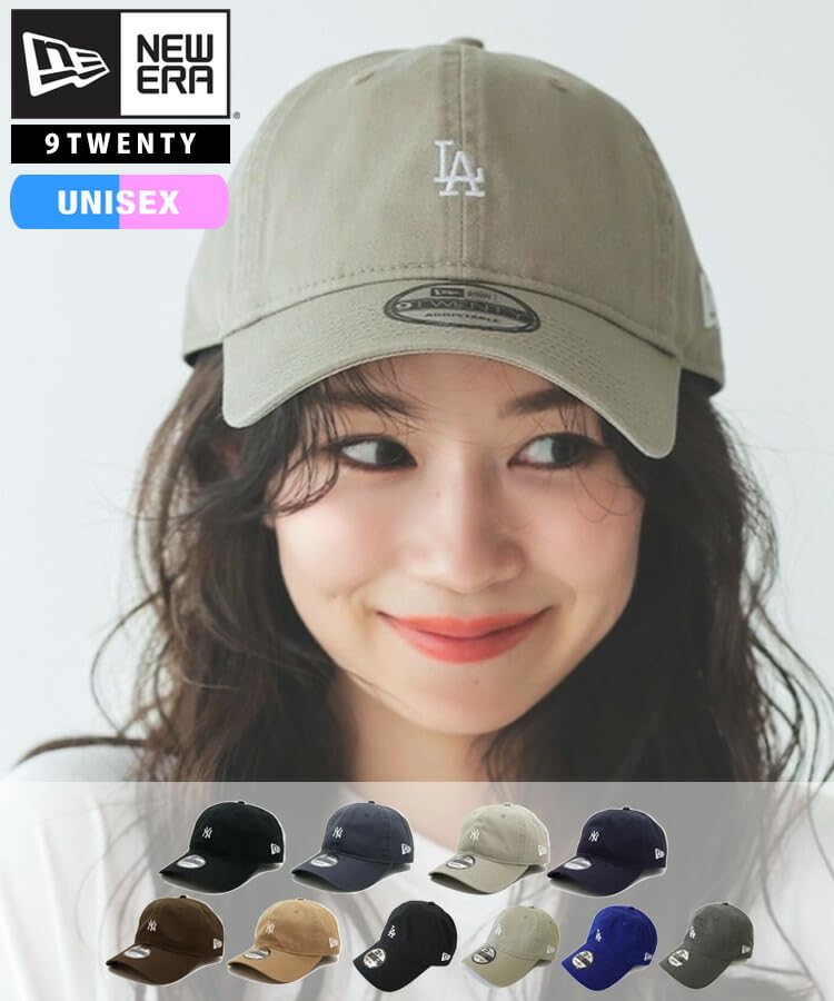 New Era 9TWENTY MLB MINI LOGO DONOBAN Special Edition Cap NY LA Baseball Cap with Mini Adjustable Cross One Size Fits Graphite (14327441) Logo, Size,