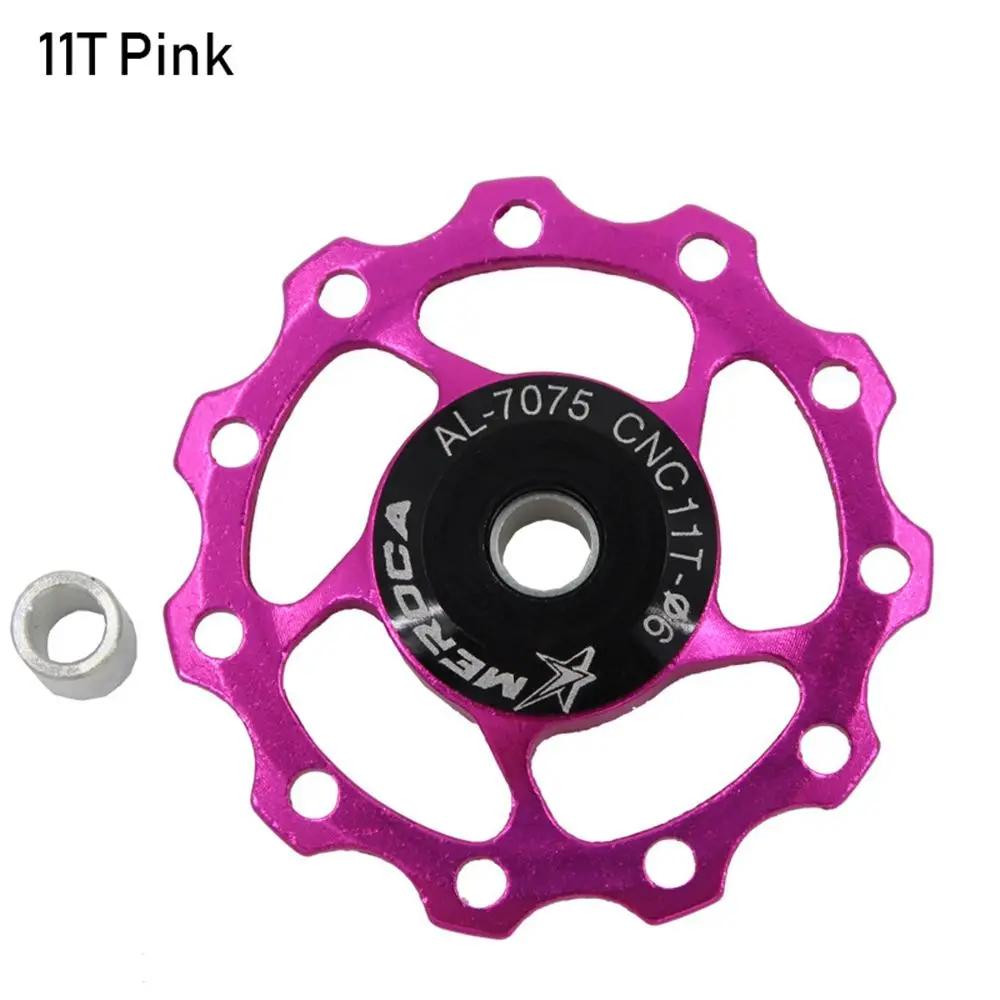 For MTB Bike 11T 13T Aluminum Jockey Wheel Mountain Road Bike Bicycle Rear Derailleur Guide Pulley Steel Bearing