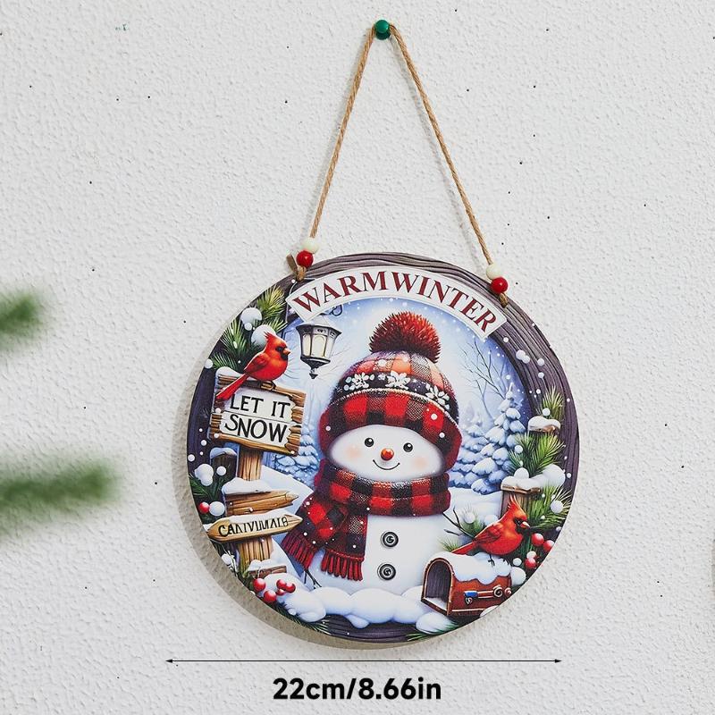 Xmas Tree Hanging Decoration, Wood Crafted, Christmas Ornaments, Fun Party Scene Props, Festive Gift