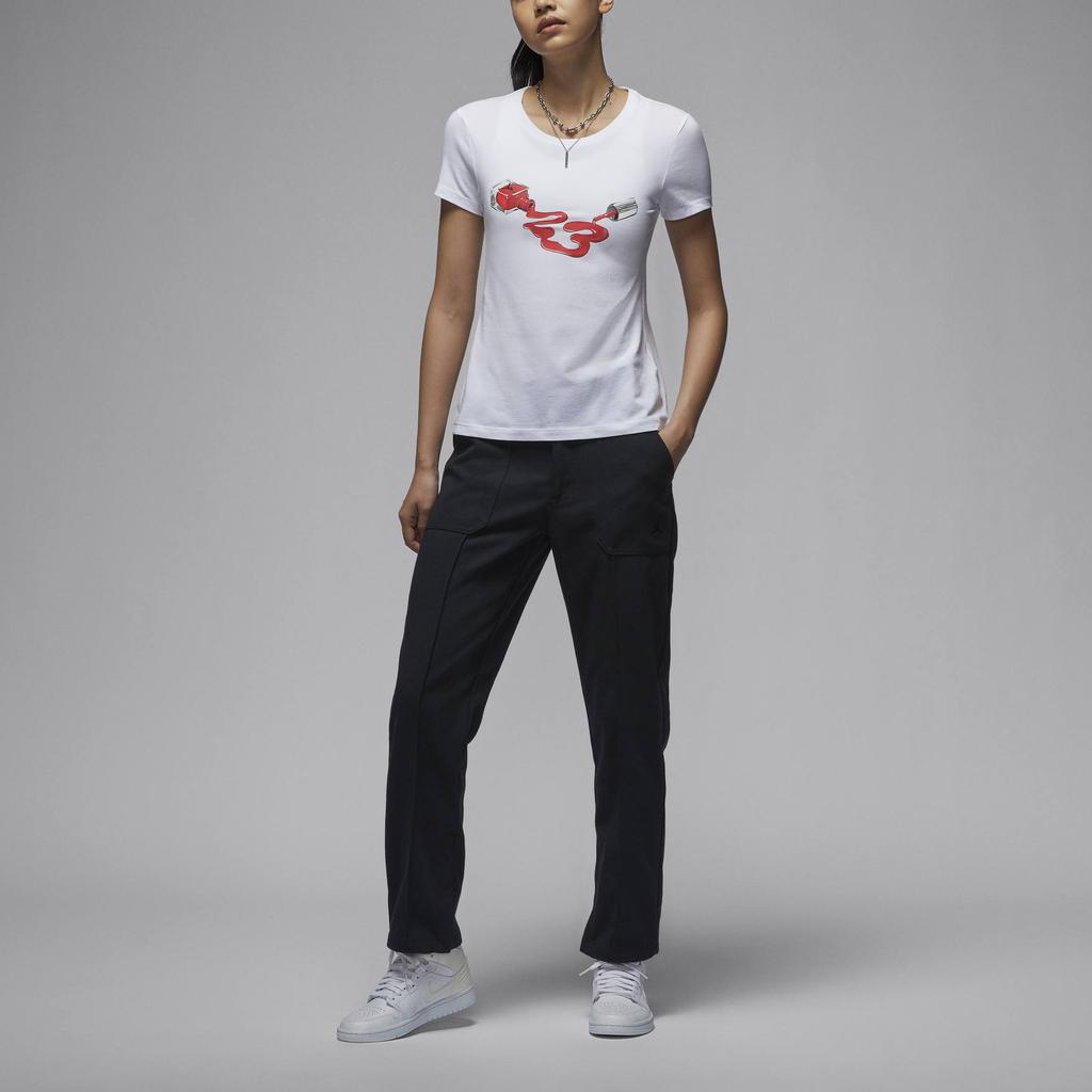 New JORDAN Women's Graphic T Shirt HJ0143-100