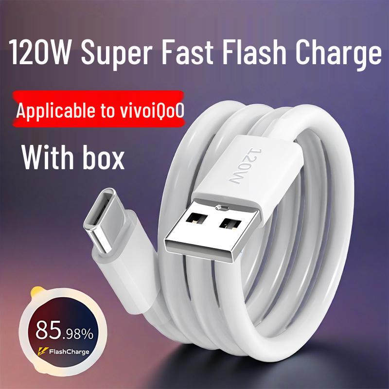 

vivo iQOO 120W Super Flash Швидка зарядка Кабель Type-C 120W USB Super Flash Charge 1m Boxed