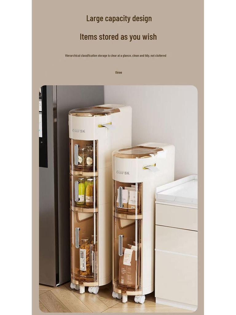 Slim Multi-Layer Bathroom & Kitchen Gap Storage Cabinet Drawer