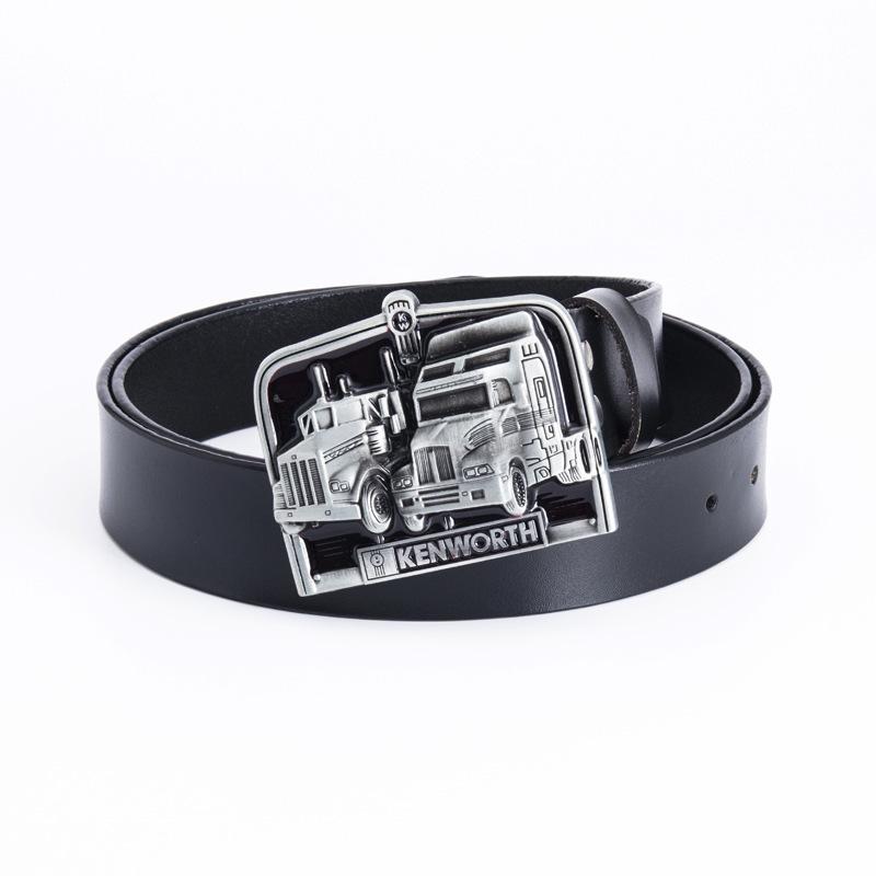 Vintage Punk Cowhide Belt - Retro Truck Driver Style, Casual 3.8cm Piece