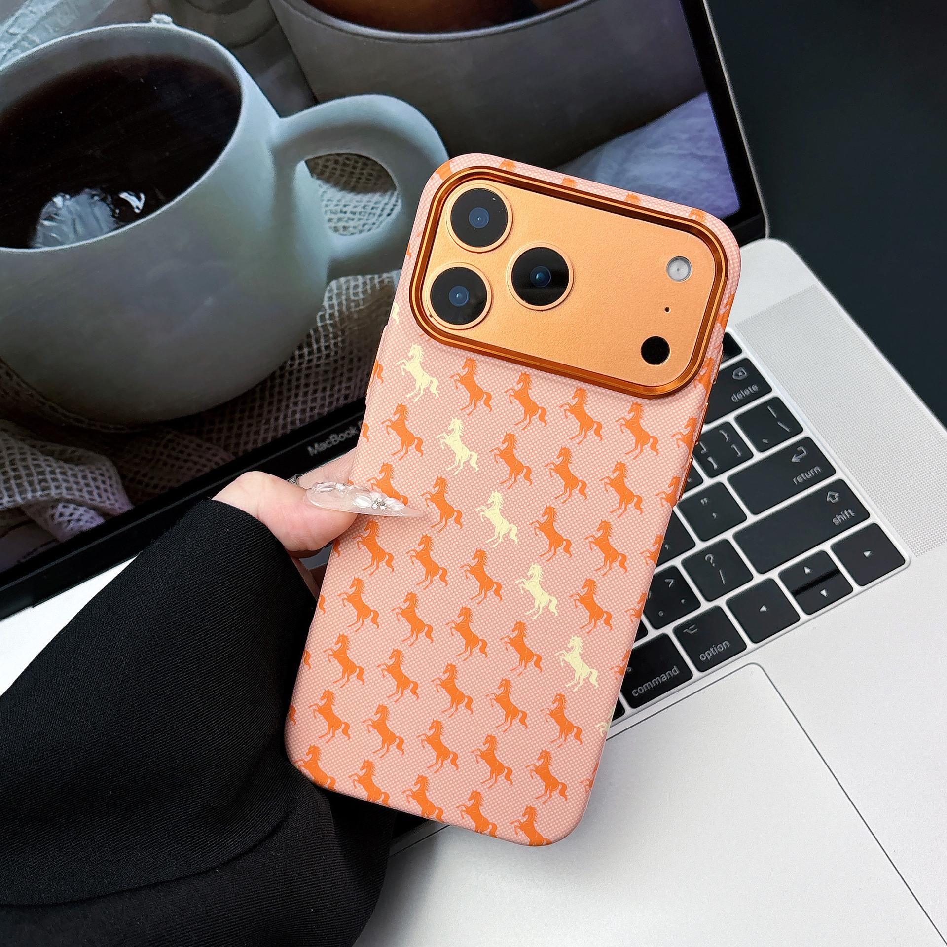 

Apple 17 Pro Max Leap Year Magnetic Phone Case - 16 Kevlar Pattern Carbon Fiber Protection iPhone 16 Pro Max