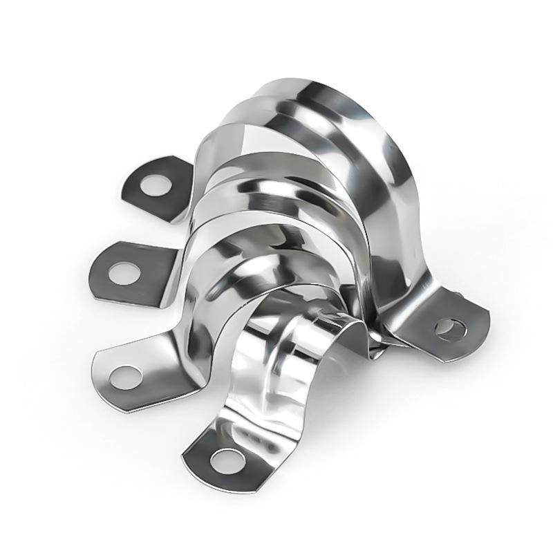 U-formad rörklämma i rostfritt stål - 304/201 rörstödklämma för slang och vattenrör