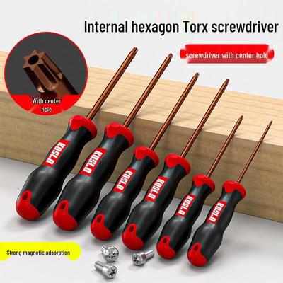 Torx & Hex Screwdriver Set: T8, T10, T15, T20, T25, T30 - Compact Tool Set for Cars with Flower and Cross Types