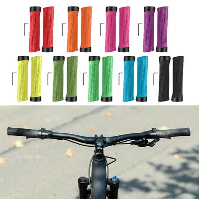 Gripy na řídítka pro horské kolo Rukáv na řídítka pro cyklistiku s hliníkovými zámky Protiskluzové gripy na řídítka pro cyklistiku Snadná instalace