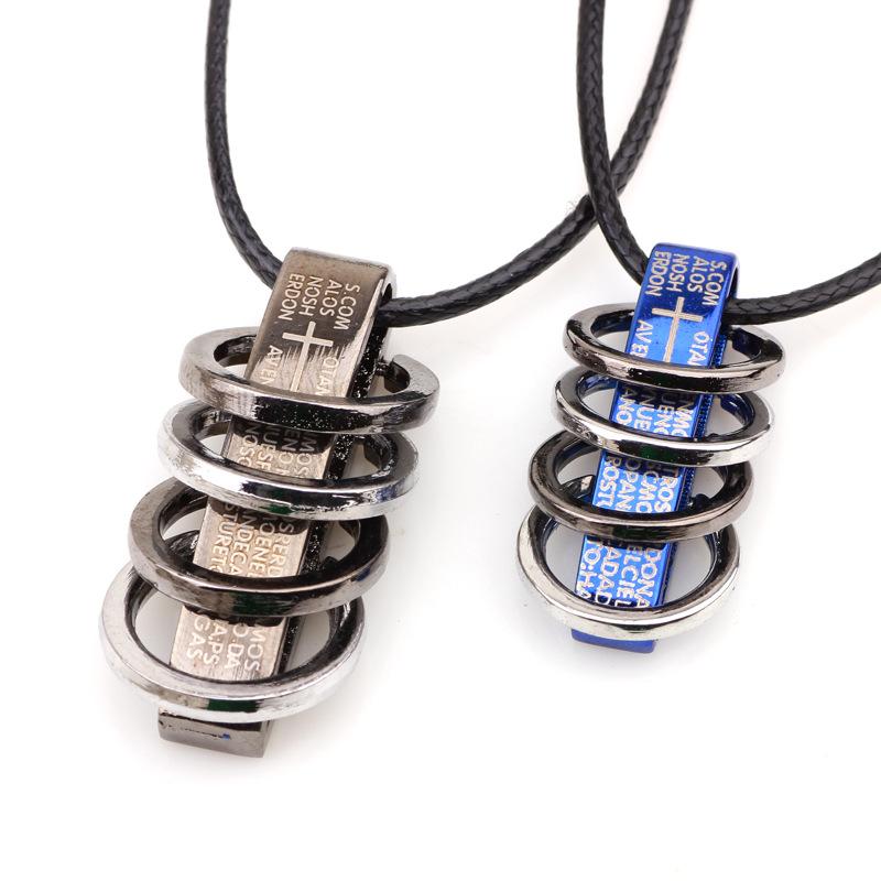 

JMXD-Valentine s Day Gold Text Ring Men and Women Couples Jewelry, Fashion Necklace Pendant Gift