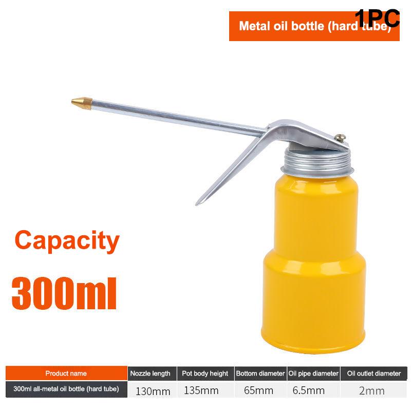 200/300/500Ml Long-Nozzle Oil Filler Oil Can Motorcycle Car Oil Pot Bottle High-Pressure Manual Oil Dispenser Home Injector Can