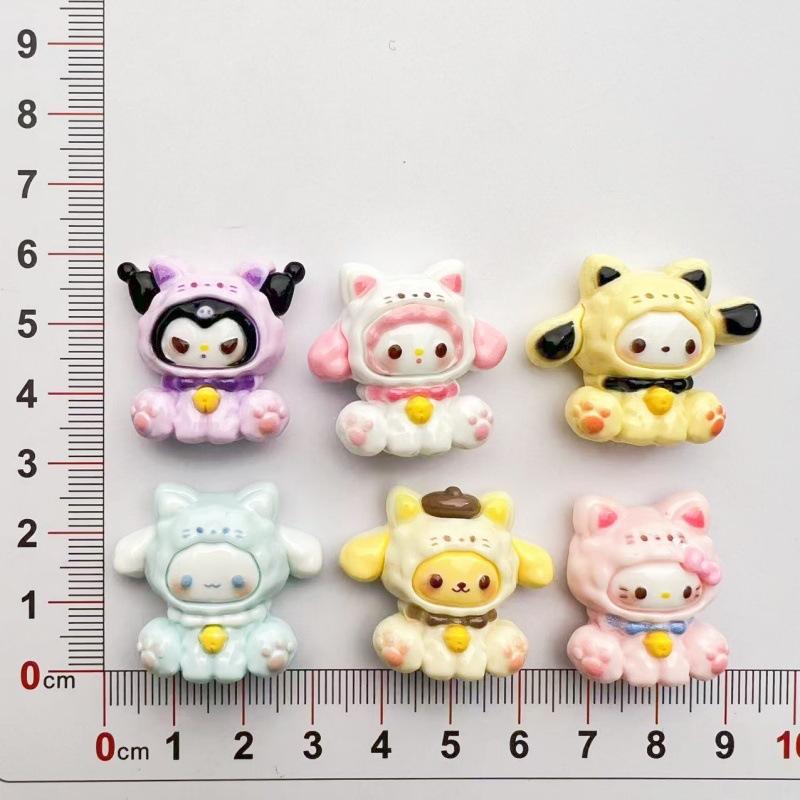 24/120PCS Cartoon DIY Resin Accessories, Cute Hats, Bells, Cream Glue Handmade Hair Clips, Phone Cases, Accessories