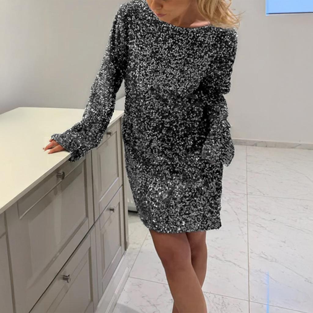 Elegant Long-sleeved Dress for Women 2025 Autumn and Winter New Fashion Versatile Simple