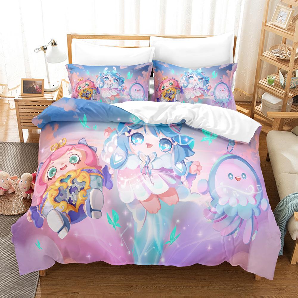 3D Eggy Party Bedding Sets Comforter Quilt Bed Cover Duvet Cover Pillow Case 2-3 Pieces Sets Kids Adult Size Bedroom Decoration