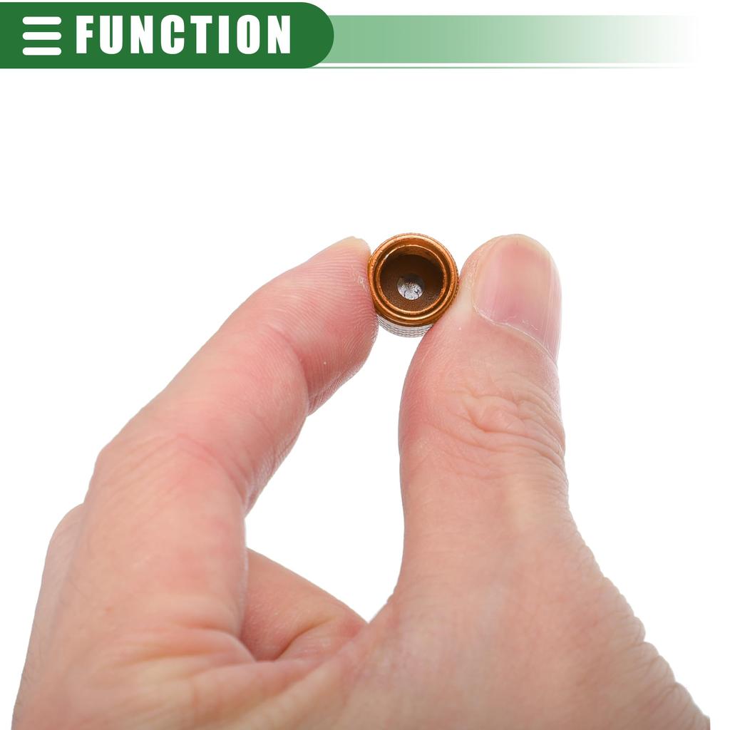 ACROPIX 4pcs Tire Valve Stem Caps Valve Stem Covers Universal for Car SUV Motorcycle Motorcycle 17mm Aluminum Alloy Tone Orange
