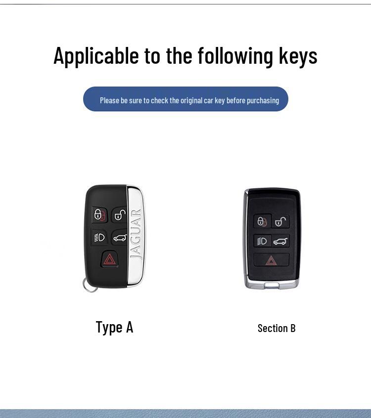 Husă Cheie Auto Jaguar XFL, Protecție Metalică Premium pentru 2023 XEL, F-Pace, XJL, F-Type.
