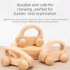 Hand-pushed Wood Car Blocks Handmade Stacking Blocks Educational Montessori Toys  Children