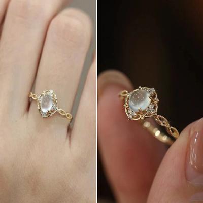 Stylish Finger Ring Shiny Female Dress Up