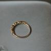 Handgefertigter Schmuck Quelle Kupferplattierter 14K Goldring Exquisiter Retro Vielseitiger und Zarter Ring