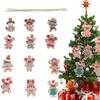 Cross-border Gingerbread Man & Duffy Bear Christmas Tree Ornaments – Cute Hanging Decor & Scene Props