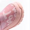 Girls' Pink Waterproof Snow Boots with Plush Lining and Thick Sole