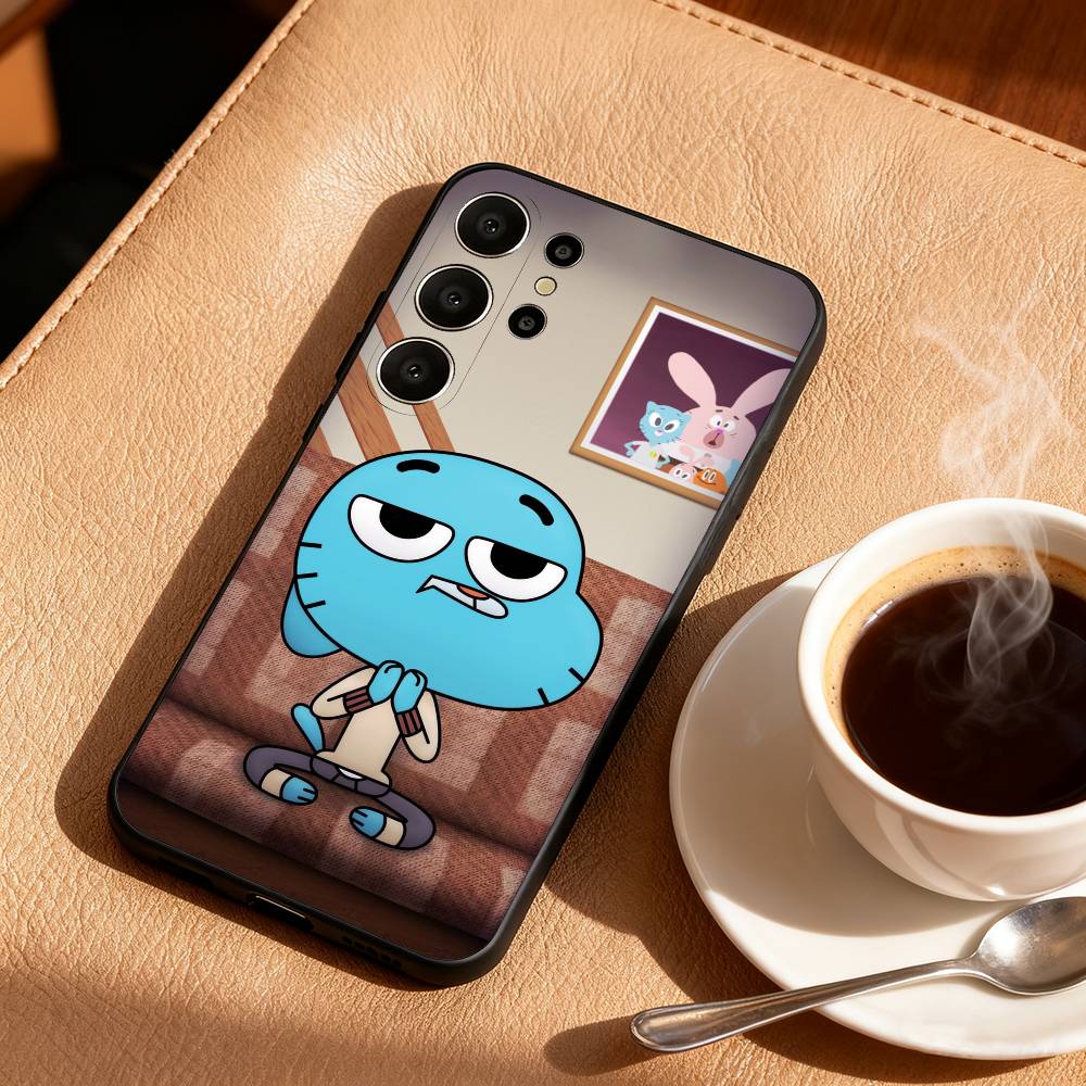A-Amazing W-World of G-Gumball Phone Case For Samsung S26,S25,24,23,22,30,21,10,9,Ultra,Plus,Lite,Black Soft Case