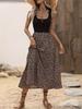 New printed sleeveless long dress