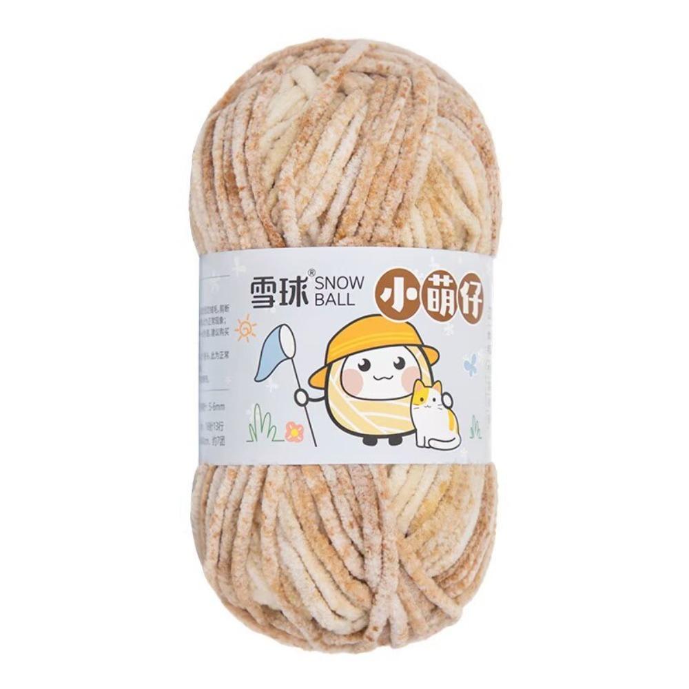 Soft Velvet Chenille Yarn Handmade Plush Yarn Chunky Yarn DIY Scarf Hat Crochet Chunky Doll Craft