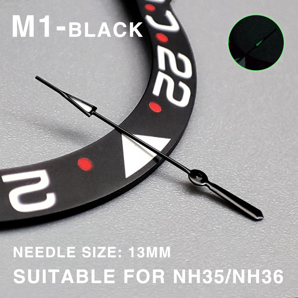 High quality watch pointer green glow suitable for NH35 NH36 movement watch pointer Parts Replacement personalized second hand