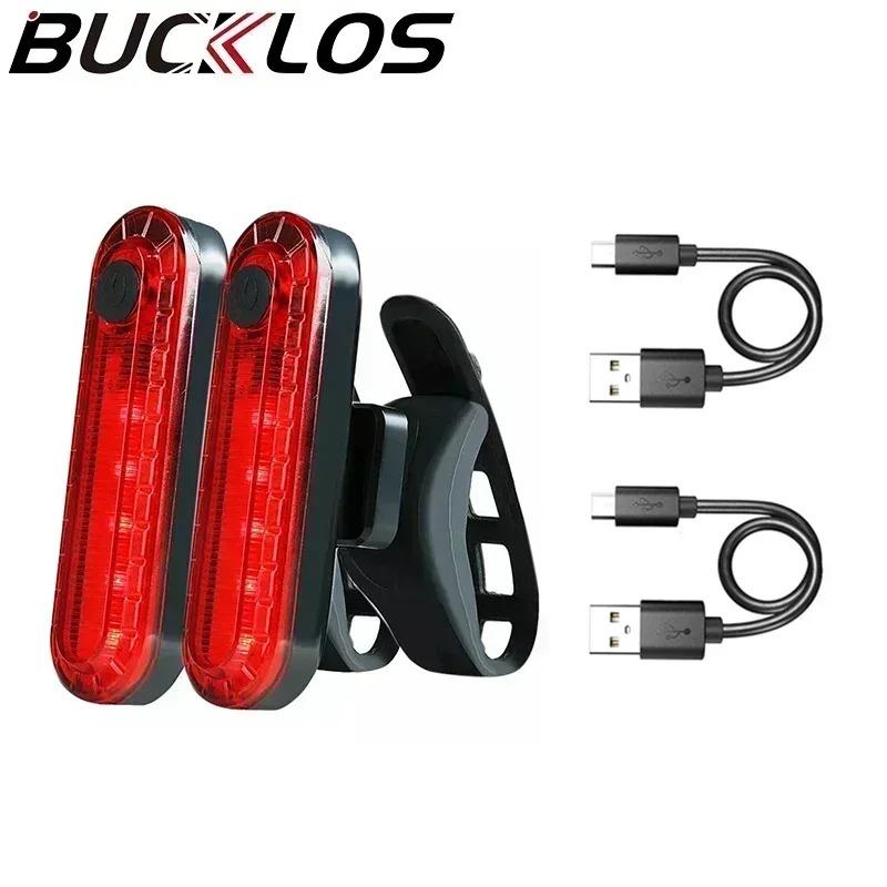 Bicycle Rear Light Ultralight Brightness Bicycle Taillight USB Rechargeable Mtb Night Riding Warning Lamp Cycling Accessories
