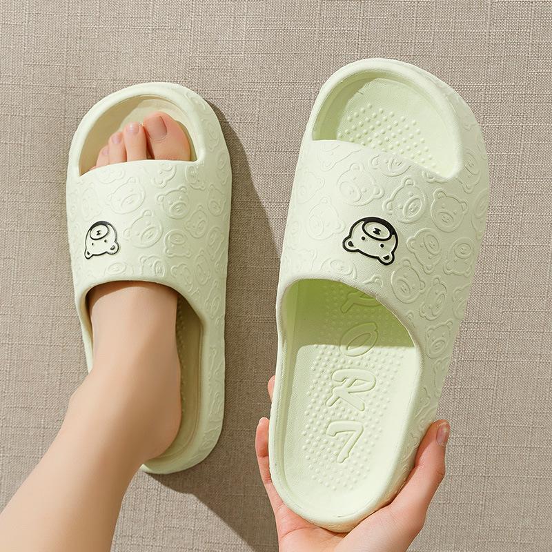 

Women s Non-Slip Summer Bear Slippers - Odor-Resistant EVA Slides for Home 36-37 (Fits 35-36)