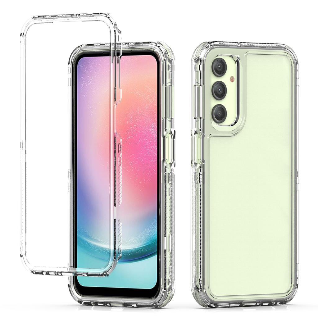 For Samsung Galaxy A24 4G (162.1 X 77.6 X 8.3mm) Clear Case Acrylic+TPU Hybrid Phone Cover