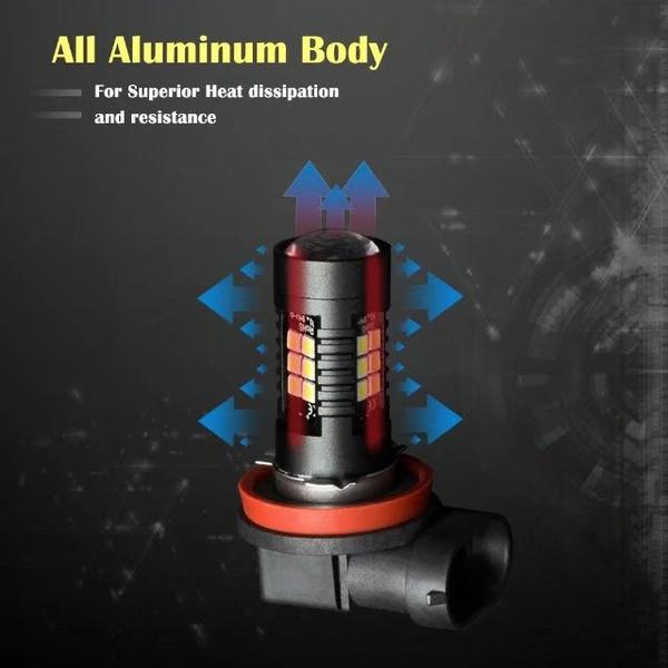 2Pcs H8 H11 Led HB4 9006 HB3 9005 Fog Light Bulb 1200LM 6000K White Car Daytime Running Lamp Auto Parts